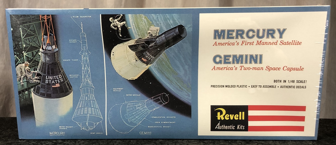 NASA 1:48 scale Mercury and Gemini Space Capsules 