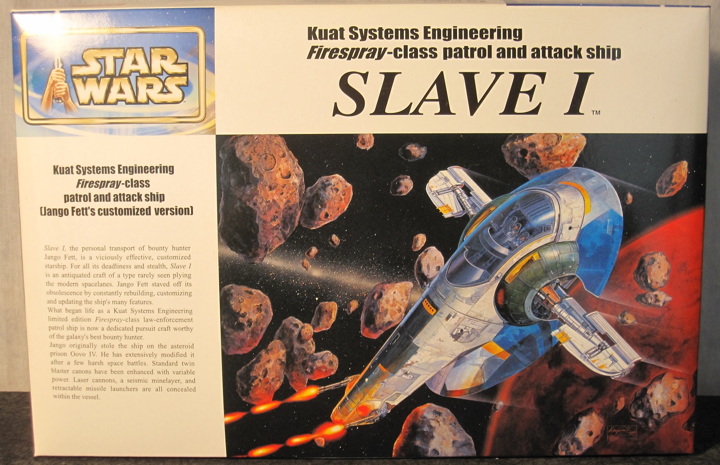 Star Wars 1:72 scale Jango Fett's Firespray-class Slave I 