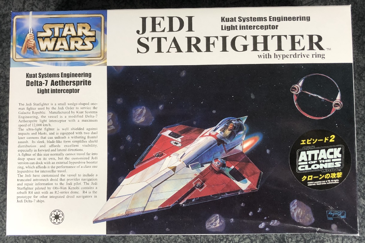 Star Wars 1:72 scale Kuat Systems Engineering Jedi Starfighter w/ Hyperdrive Ring 