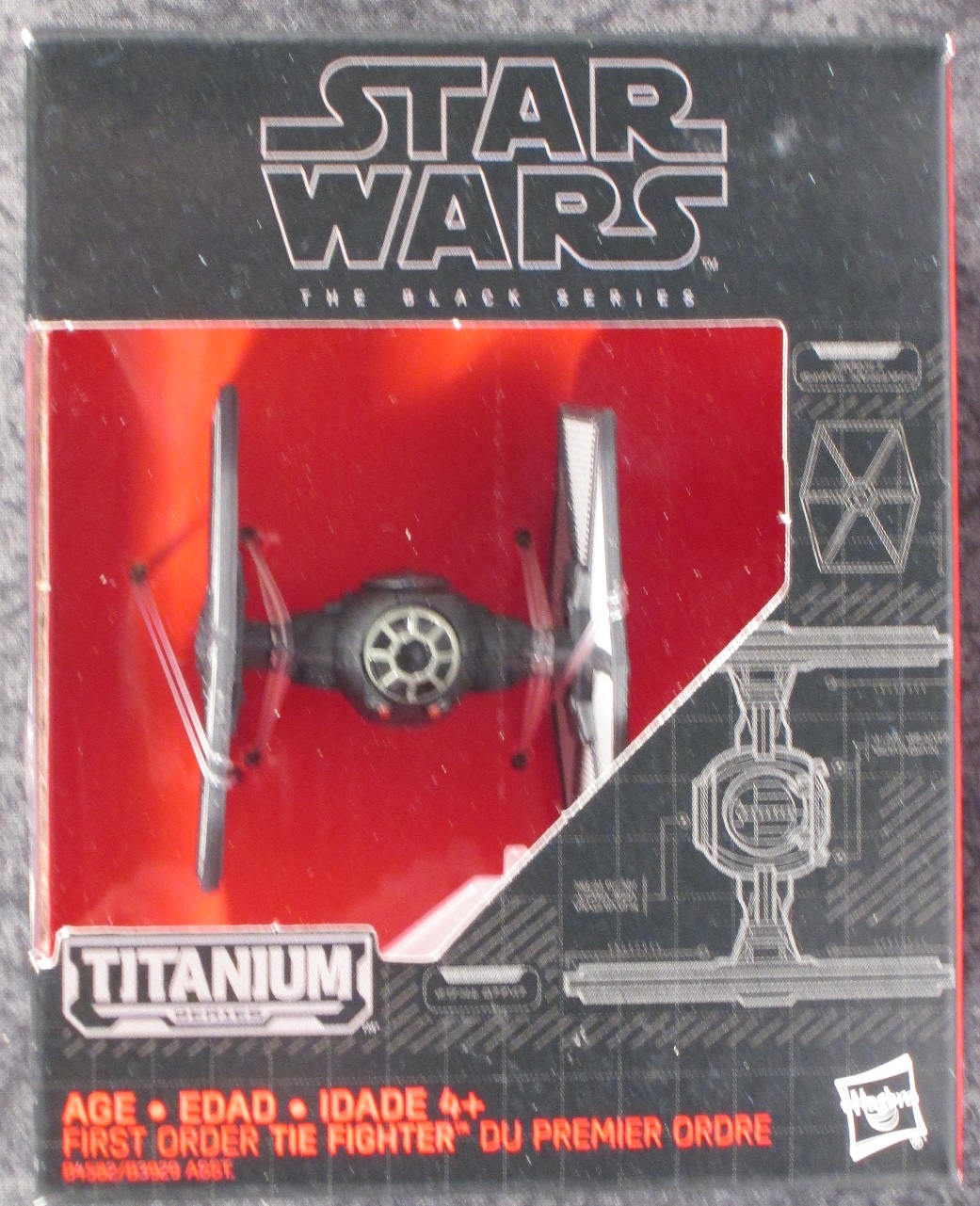 Star Wars Black Series Titanium #13 EP7 First Order TIE Fighter 
