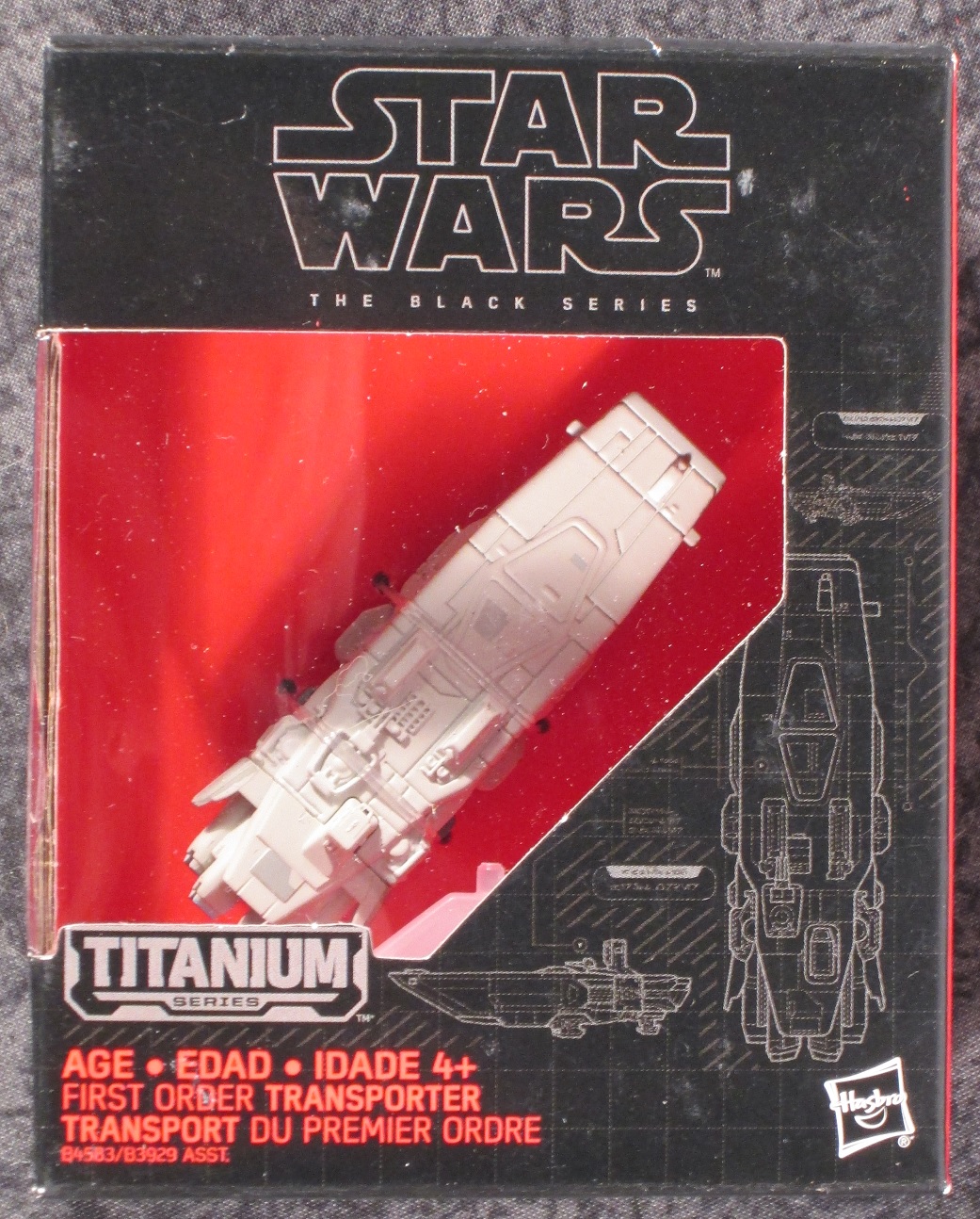 Star Wars Black Series Titanium #14 EP7 First Order Transporter 