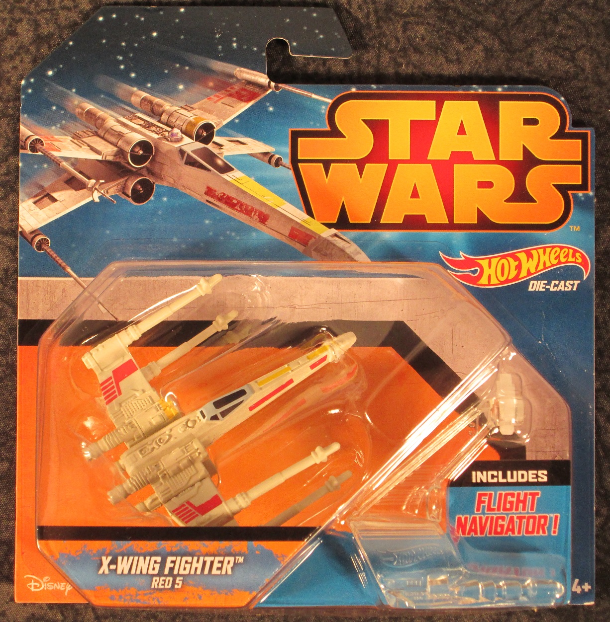 MATTEL HOT WHEELS VI & ROGUE ONE STAR WARS EPISODE IV X-WING FIGHTER RED 5 