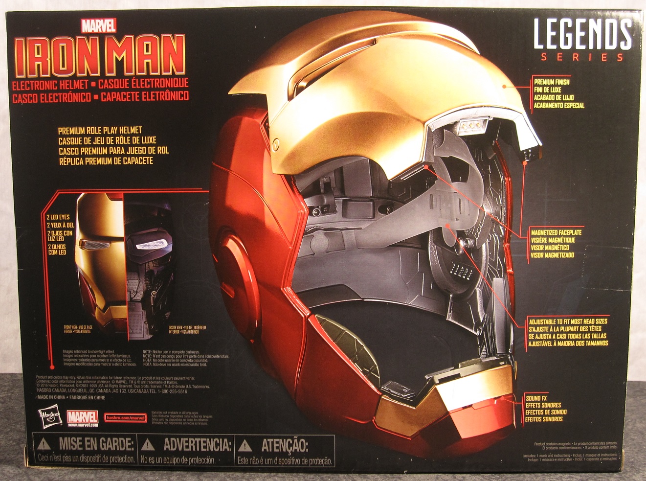 Marvel Avengers Legends Iron Man Electronic Helmet Prop Replica