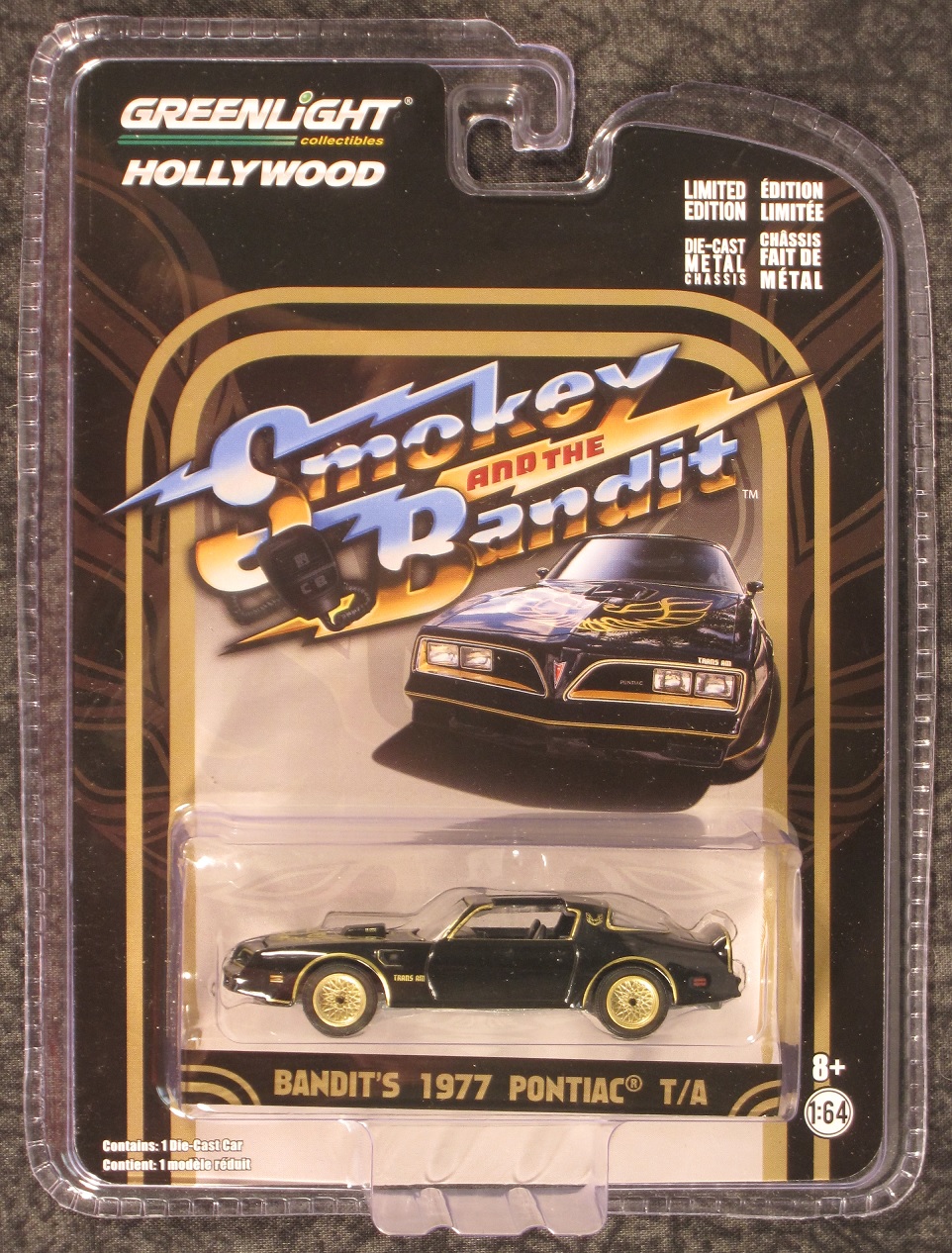 1977 Pontiac Trans Am-Smokey and the Bandit 1:64 Diecast Model 44710-A * 