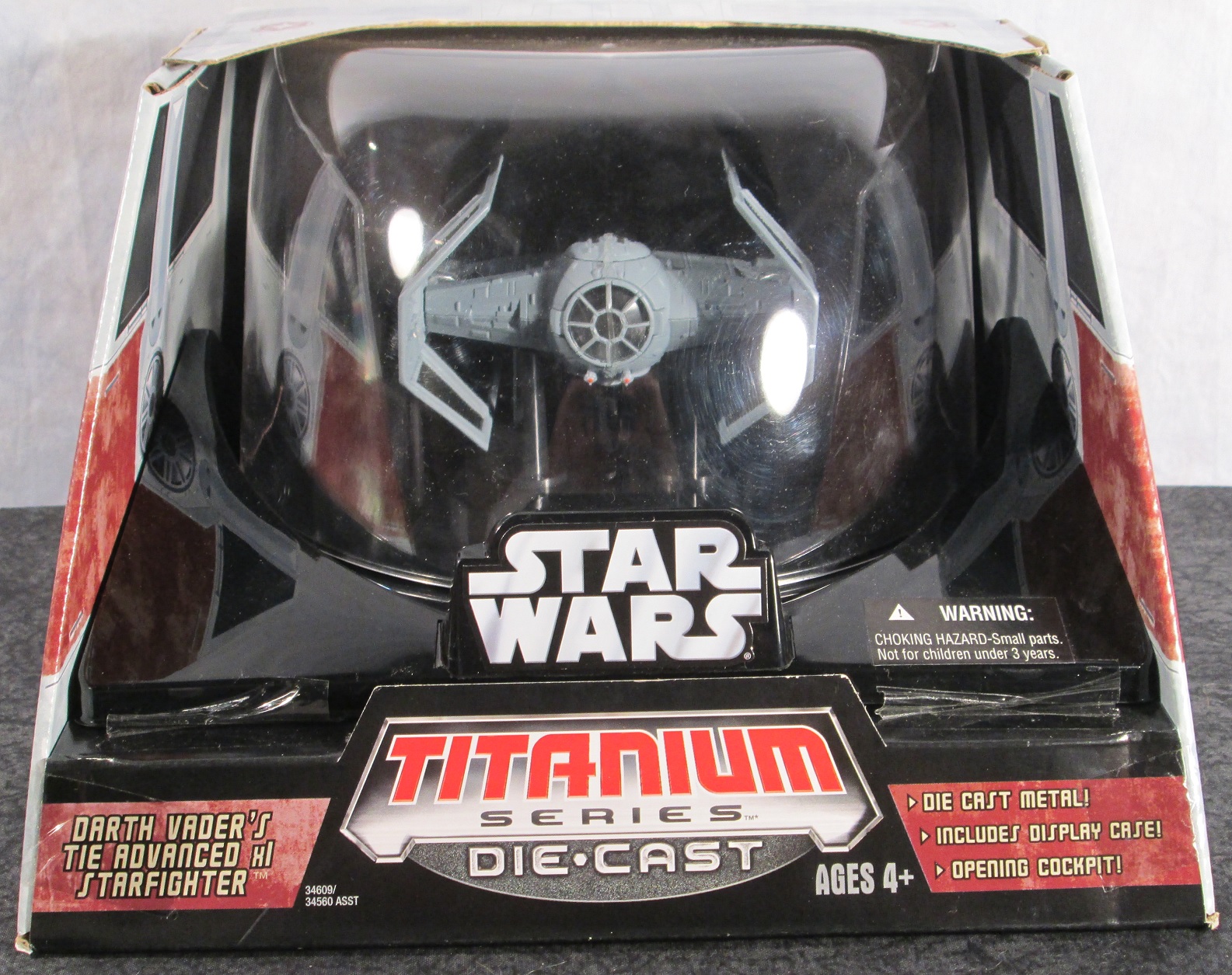 Hasbro Darth Vaders Tie Advanced X1 Starfighter Star Wars 3 Inch Titanium for sale online 