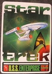 Star Trek 1:650 scale U.S.S. Enterprise NCC-1701 Plastic Model Kit w/ Retro Collectors Tin 