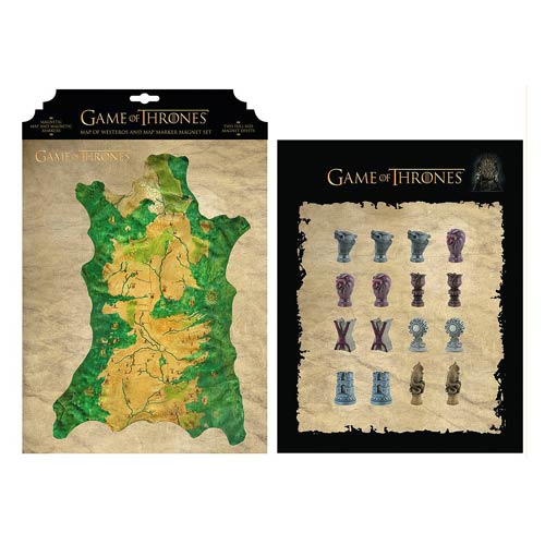 Game of Thrones Westeros Magnetic Map Set 