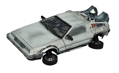 Back To The Future II Iced Hover-mode Delorean Light-up Vehicle 