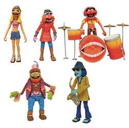 SDCC 2020 Exclusive The Muppets Dr. Teeth and the Electric Mayhem Band Vinyl Figure Set with Stage 