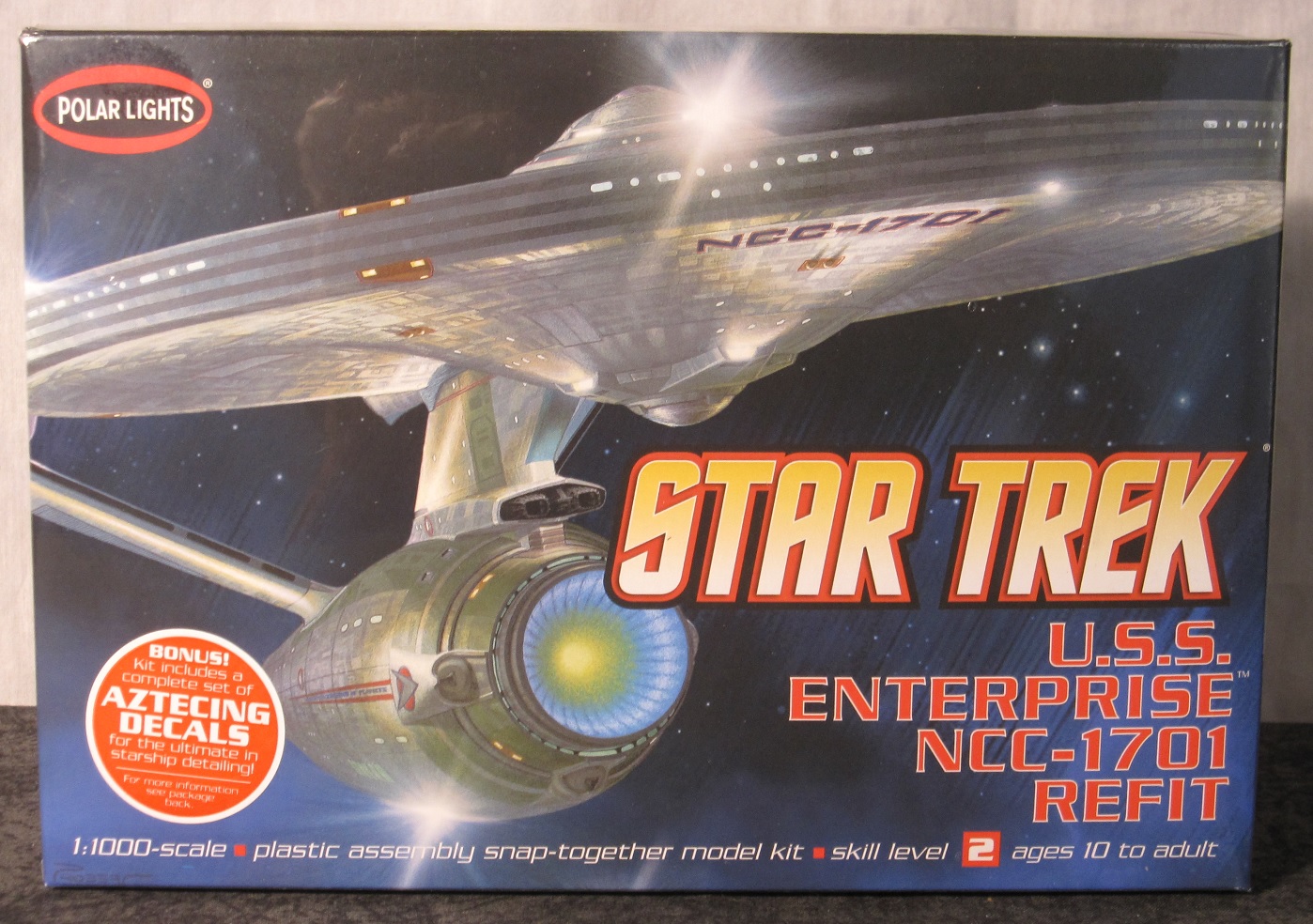 Star Trek Enterprise NCC-1701 Refit SnapIt 1:1000 Model Kit Polar Lights POL974 