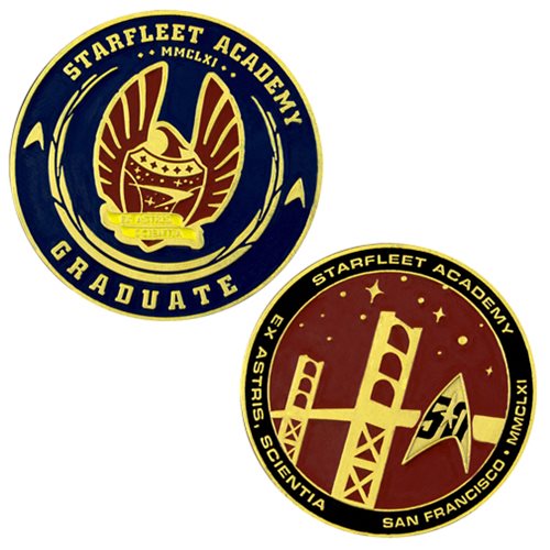 Star Trek 50th Anniversary Starfleet Academy Cadet Graduation Challenge Coin 