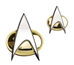 Star Trek Next Generation Communication Badge And Lapel Pin Replica Set - QMX-31B