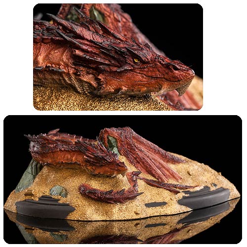 Hobbit King Under the Mountain Smaug Model Statue Resin Bronze In Color 