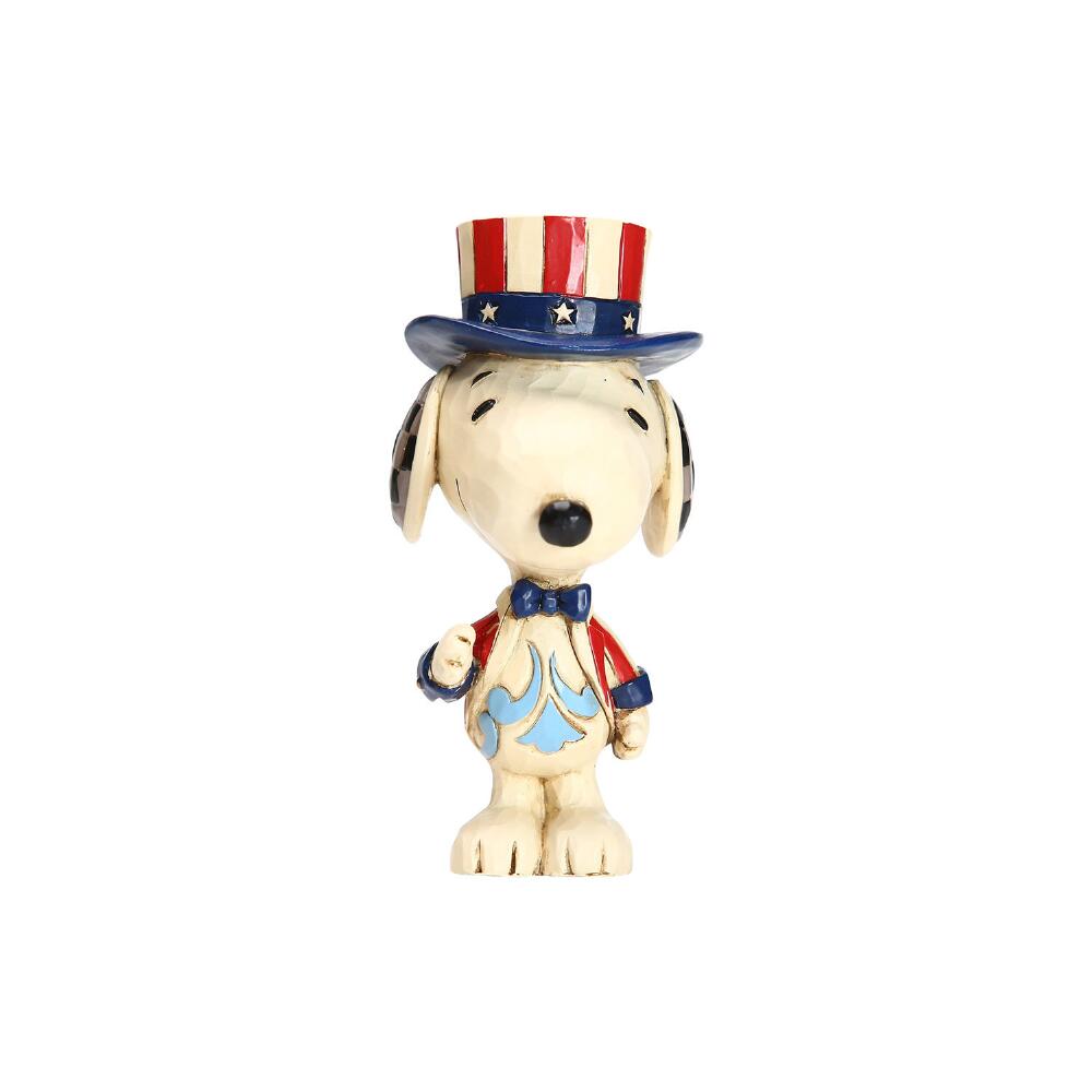 Jim Shore Peanuts Mini Patriotic Snoopy Figure 