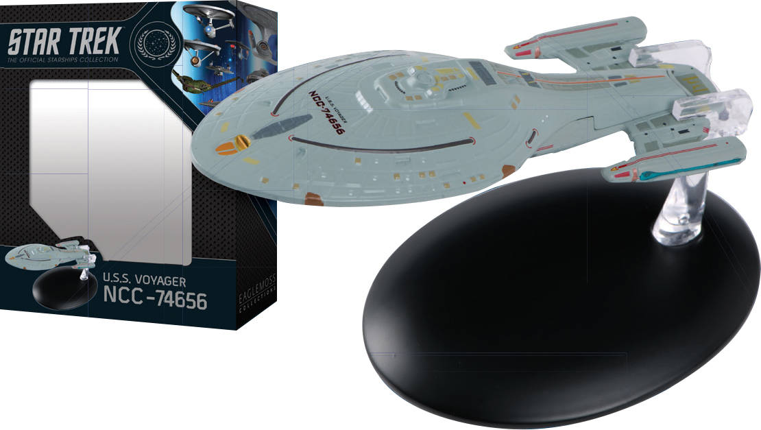 Star Trek USS Voyager ncc-74656 Starship box-Display Edition 5 Eaglemoss 