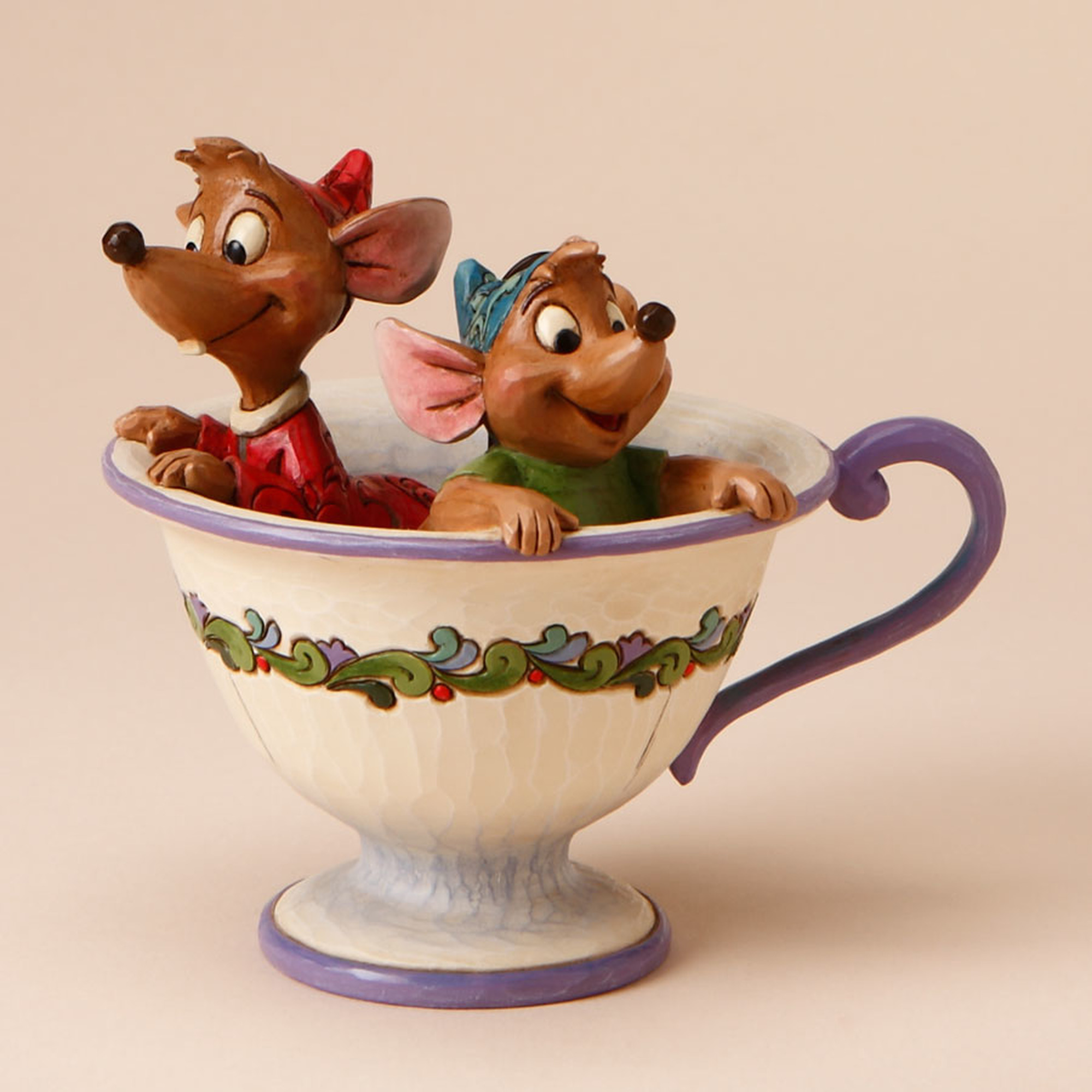 Disney Traditions Jim Shore Gus & Jaq "Tea For Two" Figure 