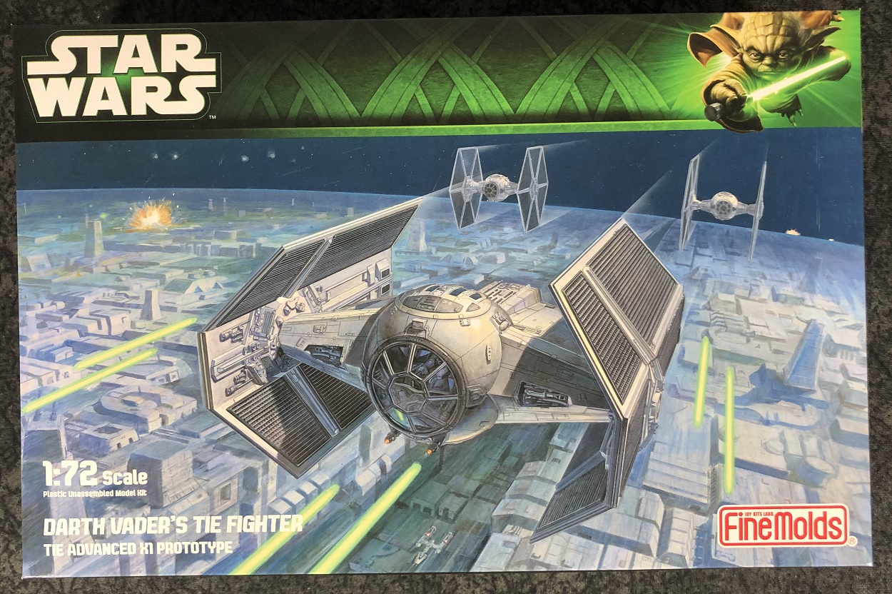 Star Wars A New Hope 1:72 scale Darth Vader's TIE Advanced X1 Prototype Plastic Model Kit 