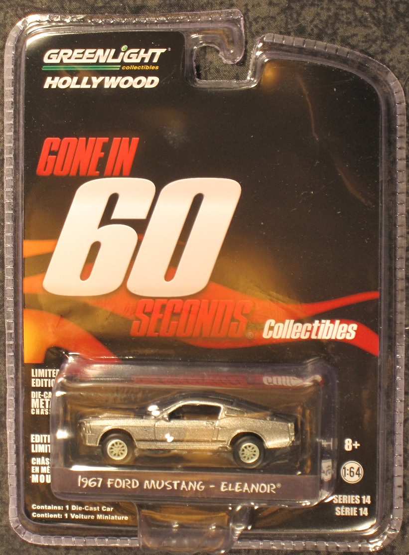 Gone in 60 Seconds 1967 Ford Mustang "Eleanor" 1:64 Scale Model 