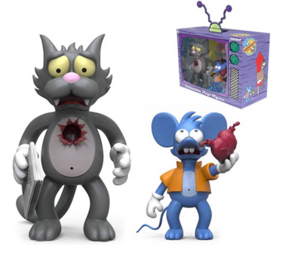 The Simpsons Itchy And Scratchy My Bloody Valentine Vinyl Figure Set 