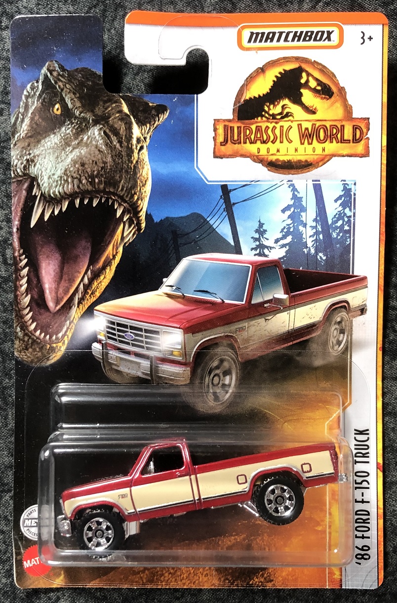 Jurassic World Matchbox 1986 Ford F-150 Truck Die-cast vehicle 