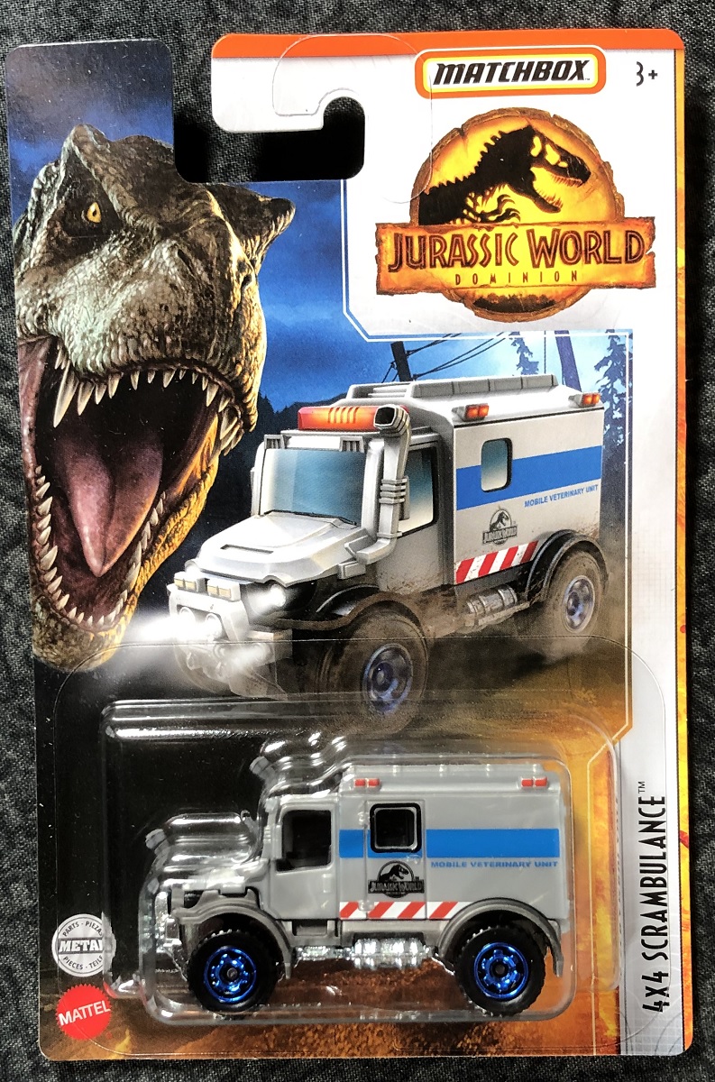 Jurassic World Matchbox 4x4 Scrambulance Die-cast vehicle 