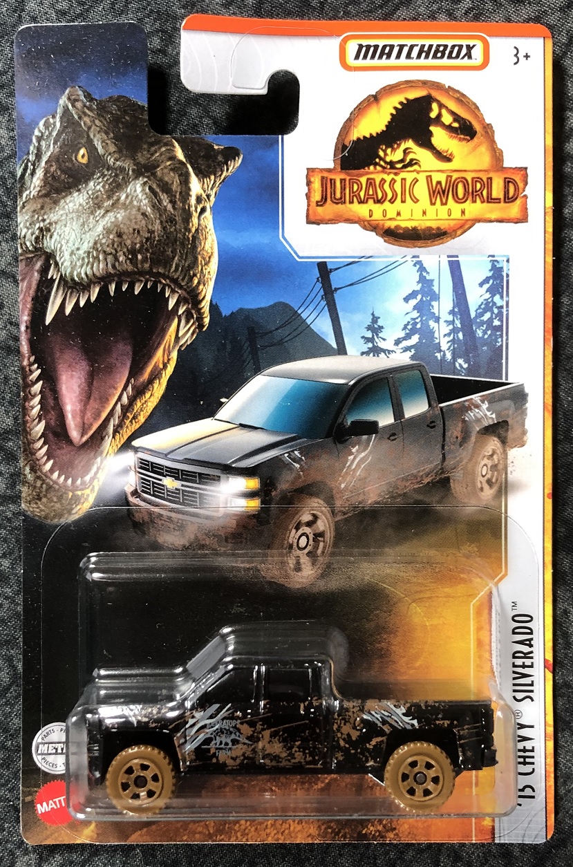 Jurassic World Matchbox 2015 Chevy Silverado Die-cast vehicle 