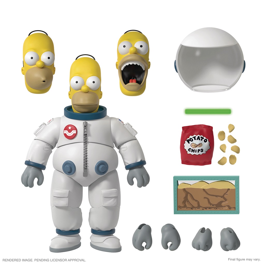 The Simpsons Ultimates Deep Space Homer Vinyl Figure With Accessories 