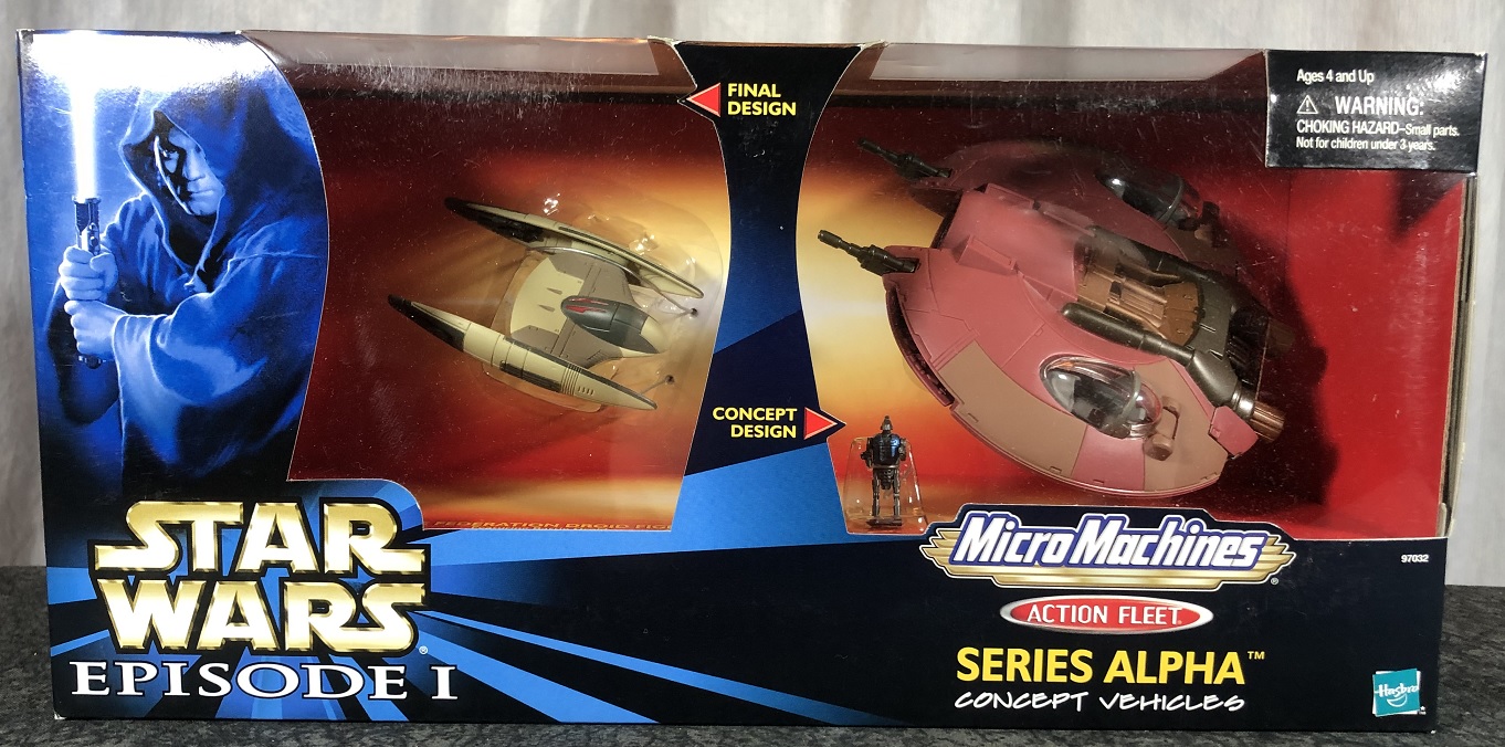 Star Wars Episode I Action Fleet Series Alpha Trade Federation Droid Fighter Plastic Model Set 