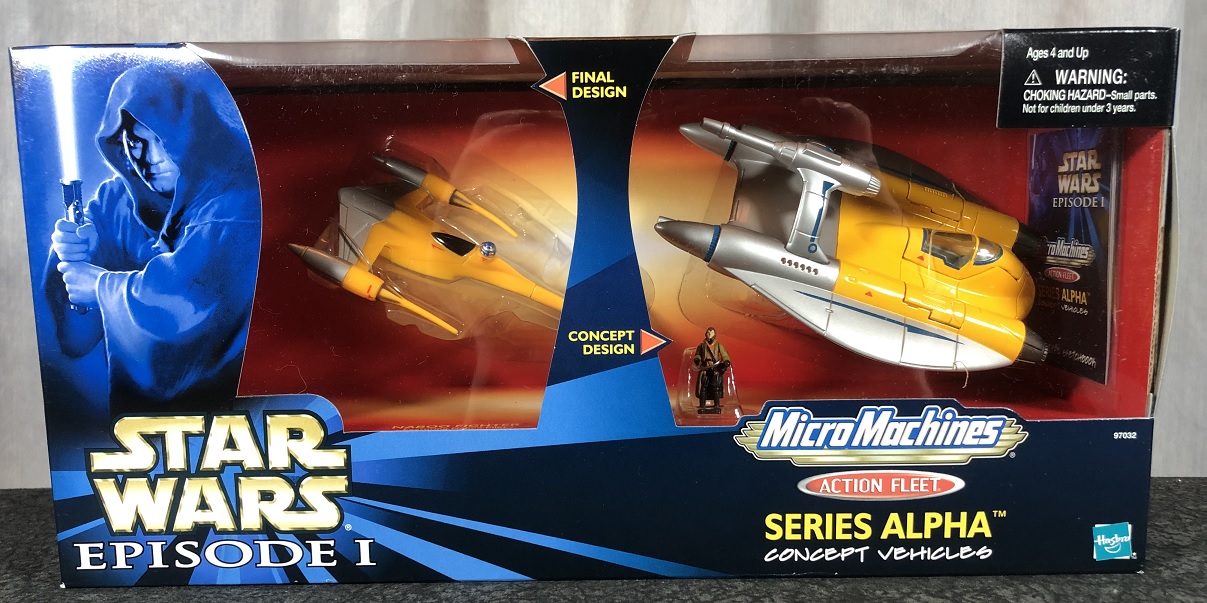 Star Wars Episode I Action Fleet Series Alpha Naboo Starfighter Plastic Model Set 