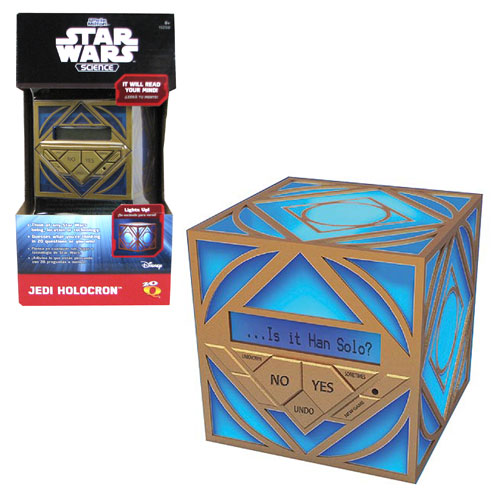 STAR WARS Science Jedi Holocron Light Up Uncle Milton 20 Question Game Cube 