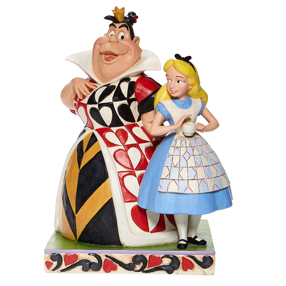 Disney Traditions Jim Shore Alice in Wonderland and Queen of Hearts Figure 