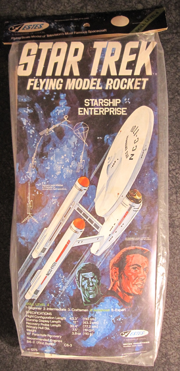 Estes #1275 Star Trek U.S.S. Enterprise Flying Rocket Kit 