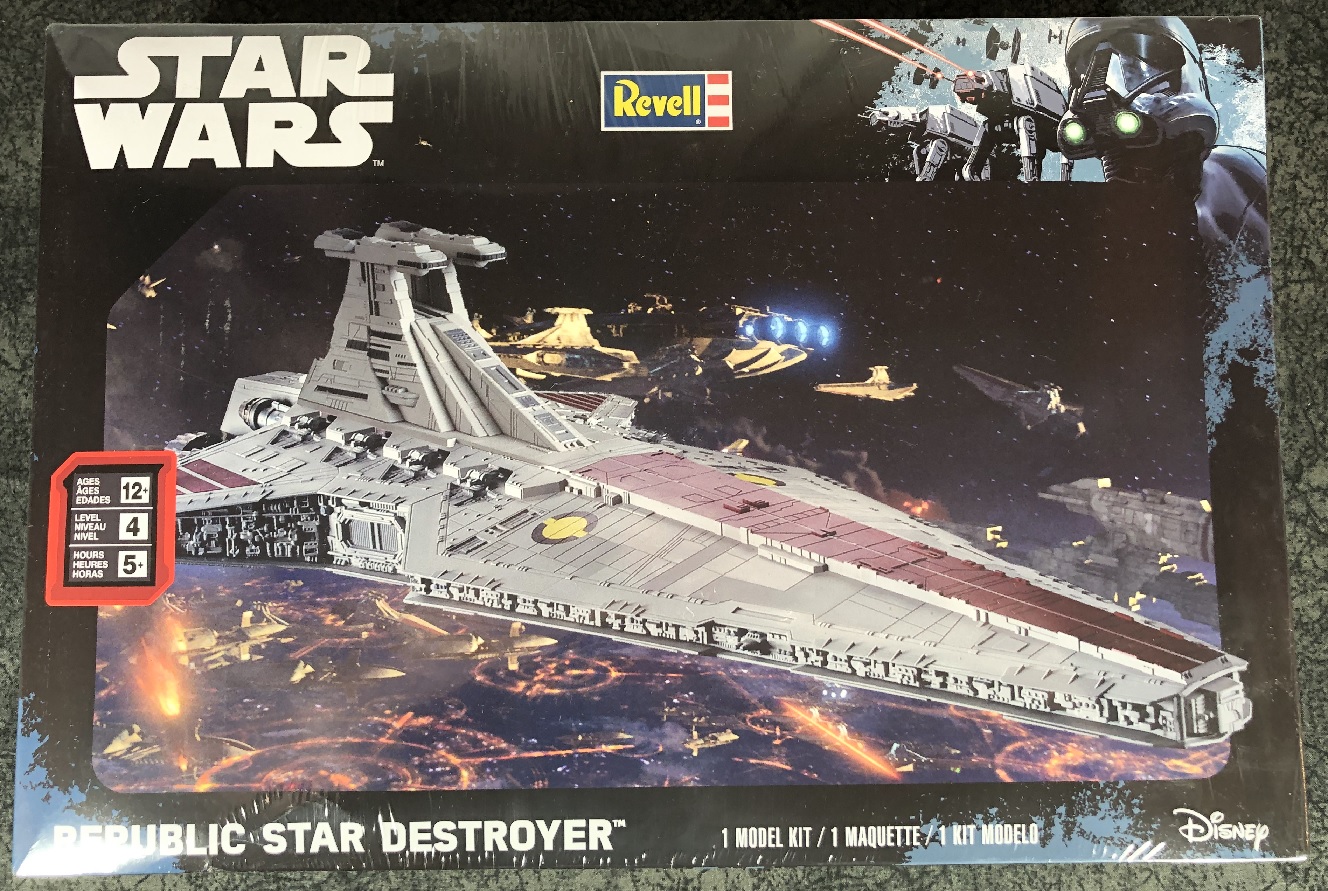 Star Wars 1:2256 scale Revenge of the Sith Republic Star Destroyer Plastic Model Kit 