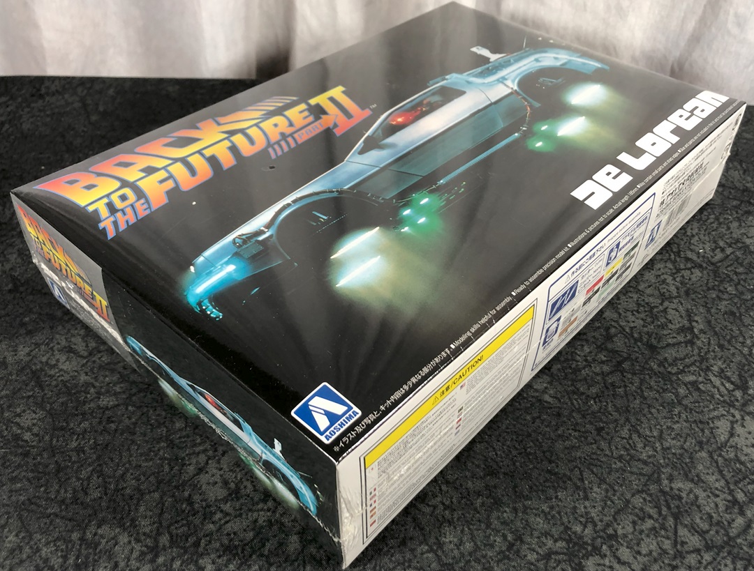 Time Machine Plastic Model Aoshima - Back to the Future 2 1:24 Scale Delorean Time Machine Plastic ...