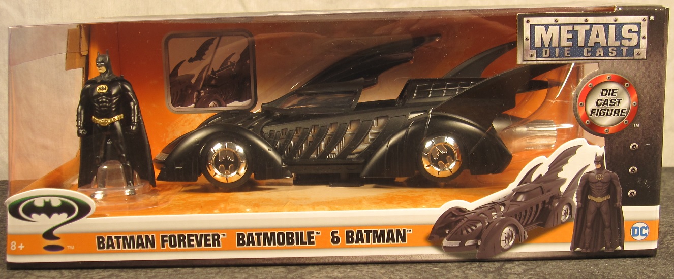 Jada Toys 1:24 1995 Batman Forever Batmobile – Diecast Model With Batman Figure New