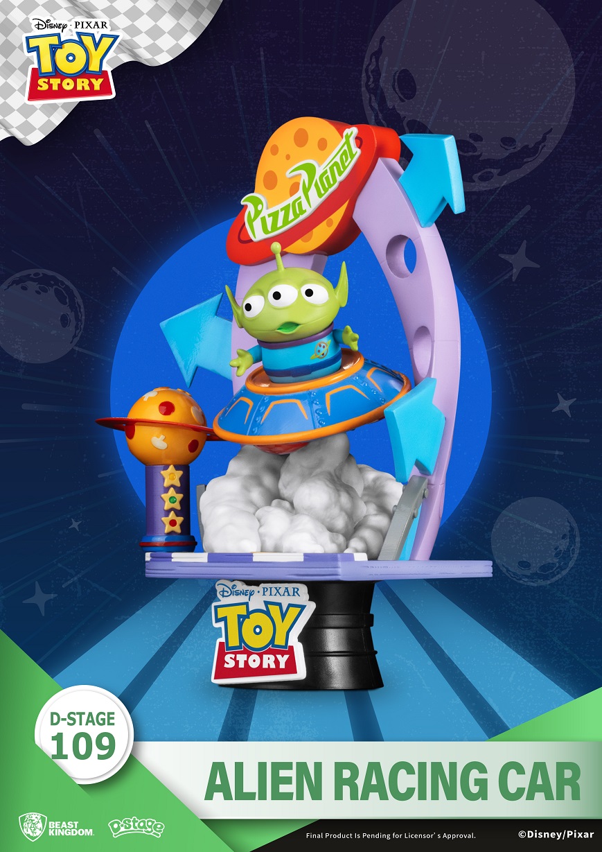 Disney Racers Alien Beast Kingdom - Disney Toy Story Alien Racing Car D-Stage Statue #BKM ...