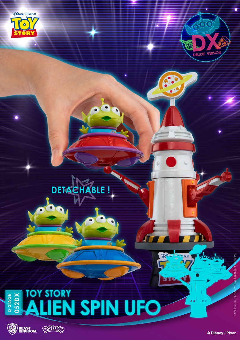 Alien Rocket Ride Beast Kingdom - Disney Toy Story Alien UFO Spin Rocket Ride D-Stage ...