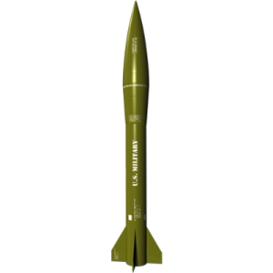 Estes #2446 US Army Mini Honest John Missile Flying Rocket Kit 