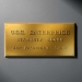Star Trek U.S.S. Enterprise NCC-1701 Dedication Plaque Prop Replica - MRS-11604
