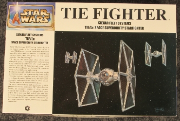 Star Wars 1:72 scale Sienar Systems TIE Fighter 