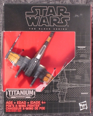 Star Wars Black Series Titanium #12 EP7 Poe's X-Wing Starfighter 