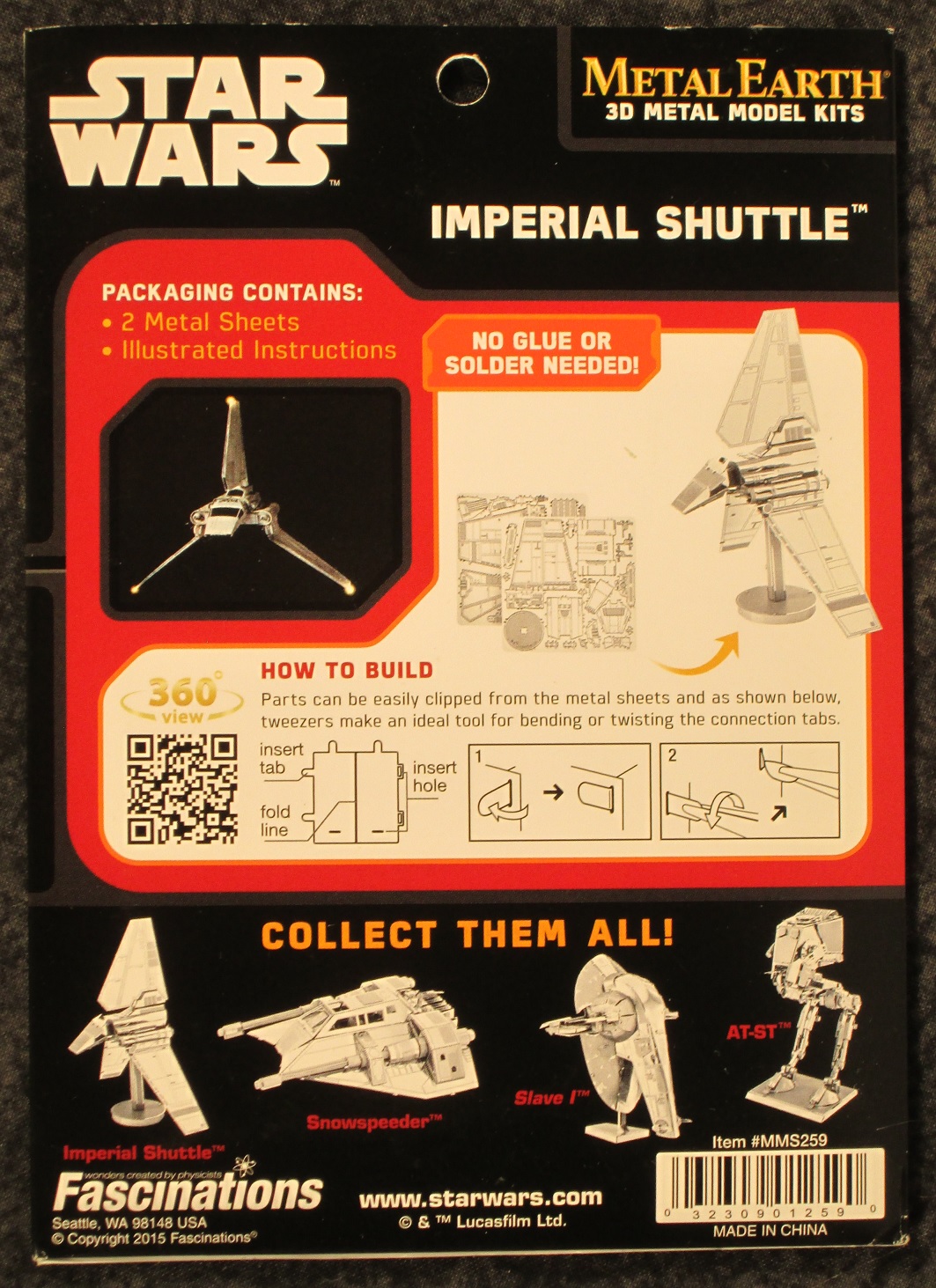Metal Earth Fascinations Star Wars Imperial Star Destroyer et Kylo Ren's Command Shuttle Puzzle Metal Earth Fascinations Star Wars Imperial Star Destroyer et Kylo Ren's Command Shuttle Puzzle
