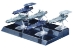 Star Blazers 2202 Mecha Collection #7 U.N.C.F. Andromeda AAA-Class Set Plastic Model Kit - BAN-103473