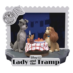 Disney 100 Years  Lady & The Tramp D-Stage Statue 