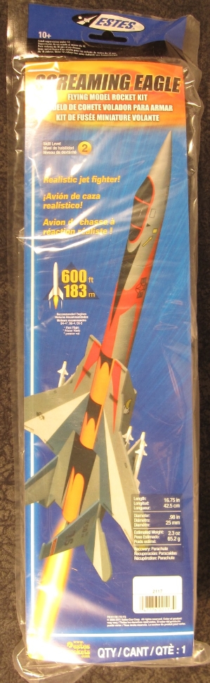 Estes #2112 Screaming Eagle Jet Fighter Flying Rocket Kit 
