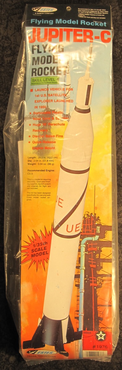 Estes #1976  1:35 Scale  Jupiter C Model Rocket Kit 