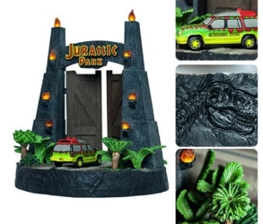 Jurassic Park Entrance Gate Light-up Environment Statue 