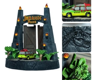 Jurassic Park Entrance Gate Light-up Environment Statue 