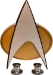 Star Trek The Next Generation Communications Badge Prop Replica w/ Chirping Effect - FMK-70466