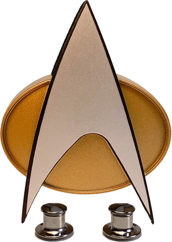 Star Trek The Next Generation Communications Badge Prop Replica w/ Chirping Effect 